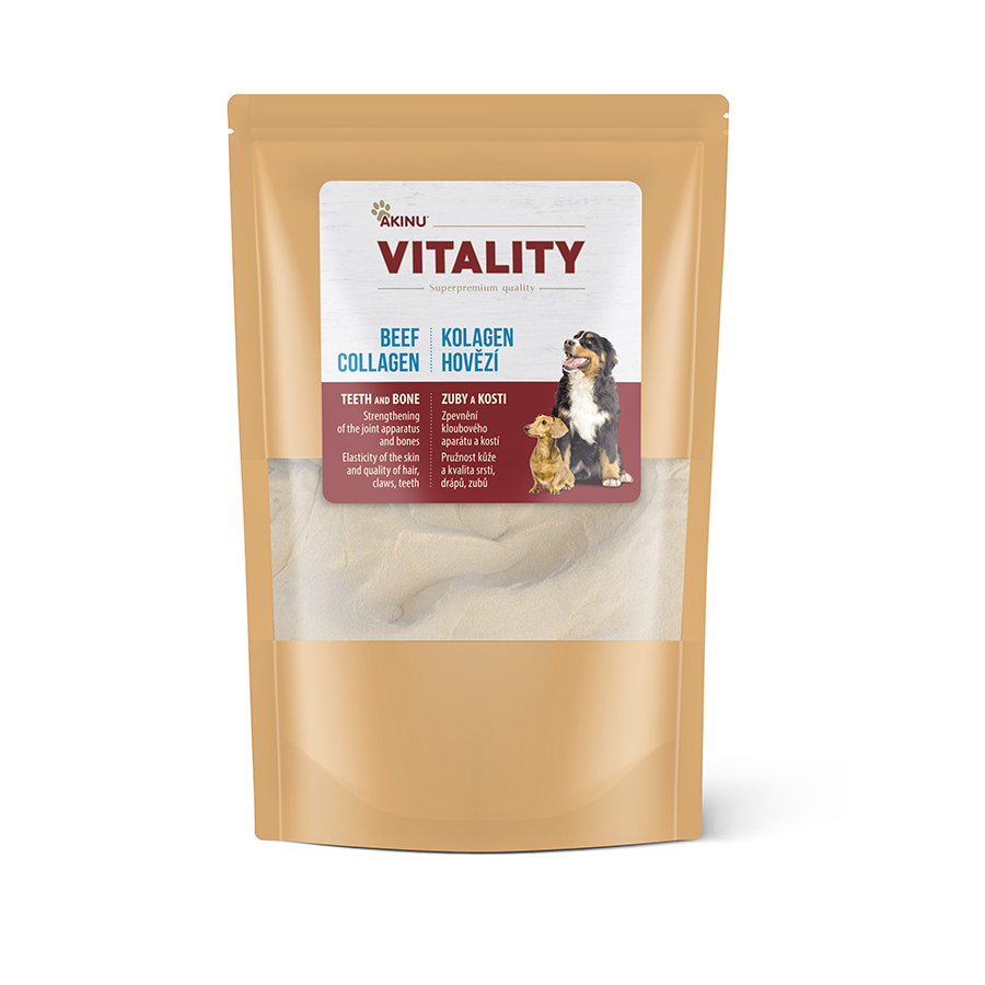 Akinu VITALITY Kolagen hovězí doplněk stravy pro psy 250 g