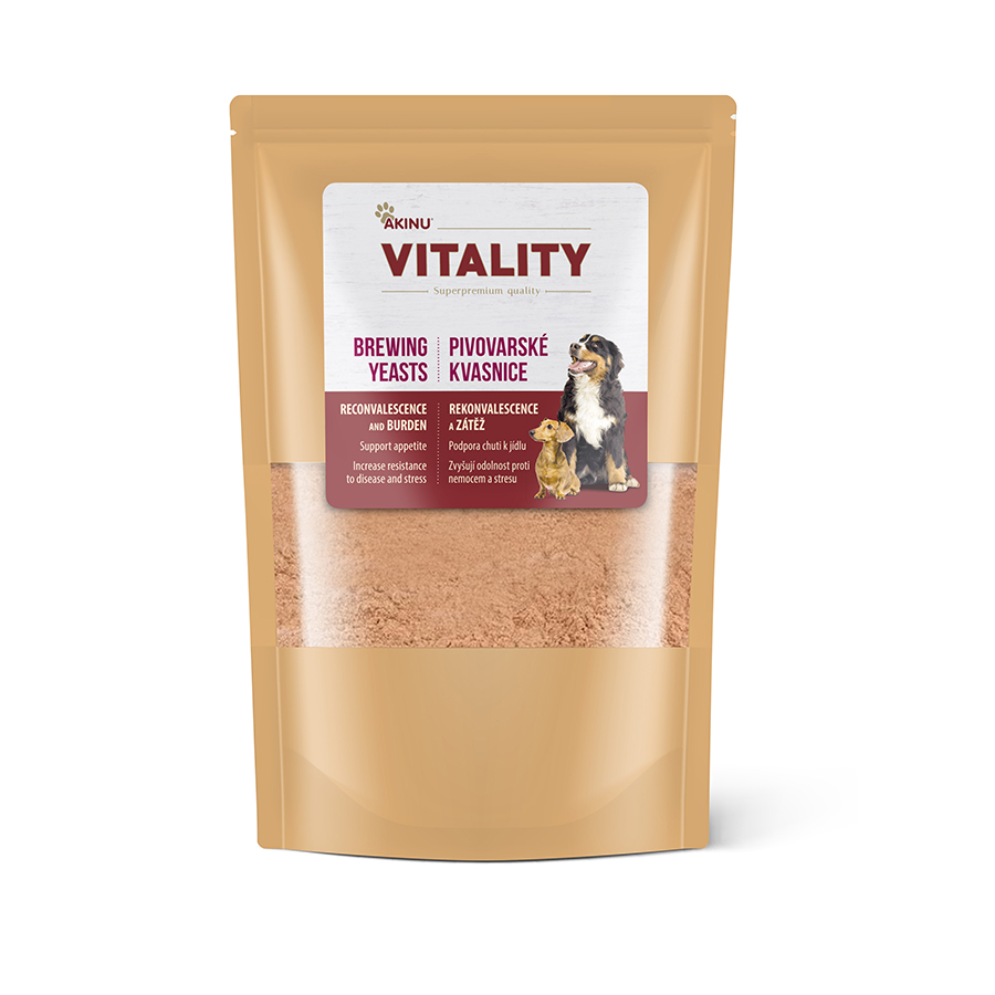 Akinu VITALITY Pivovarské kvasnice doplněk stravy pro psy 1 kg