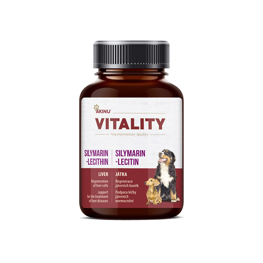 Akinu VITALITY Silymarin-Lecitin doplněk stravy pro psy 50 g