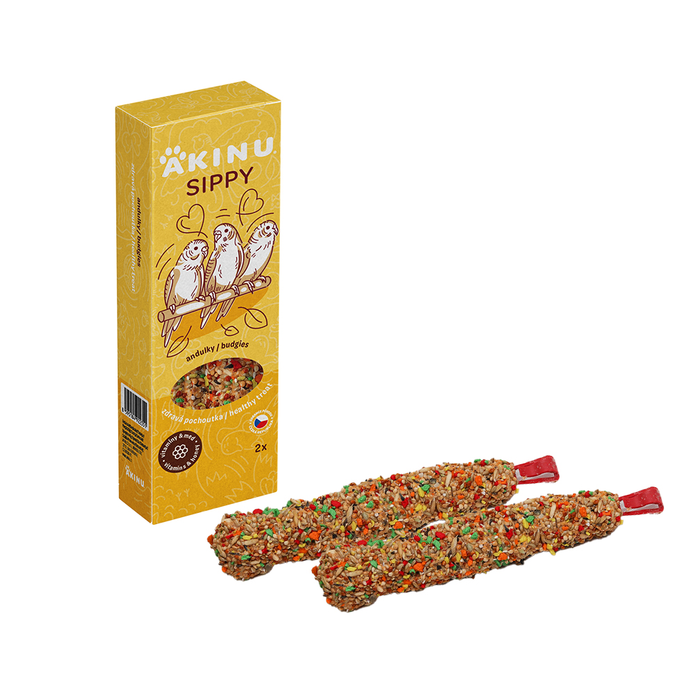 Sippy tyč pro andulky vitamínovo-medová  2ks Obrázek
