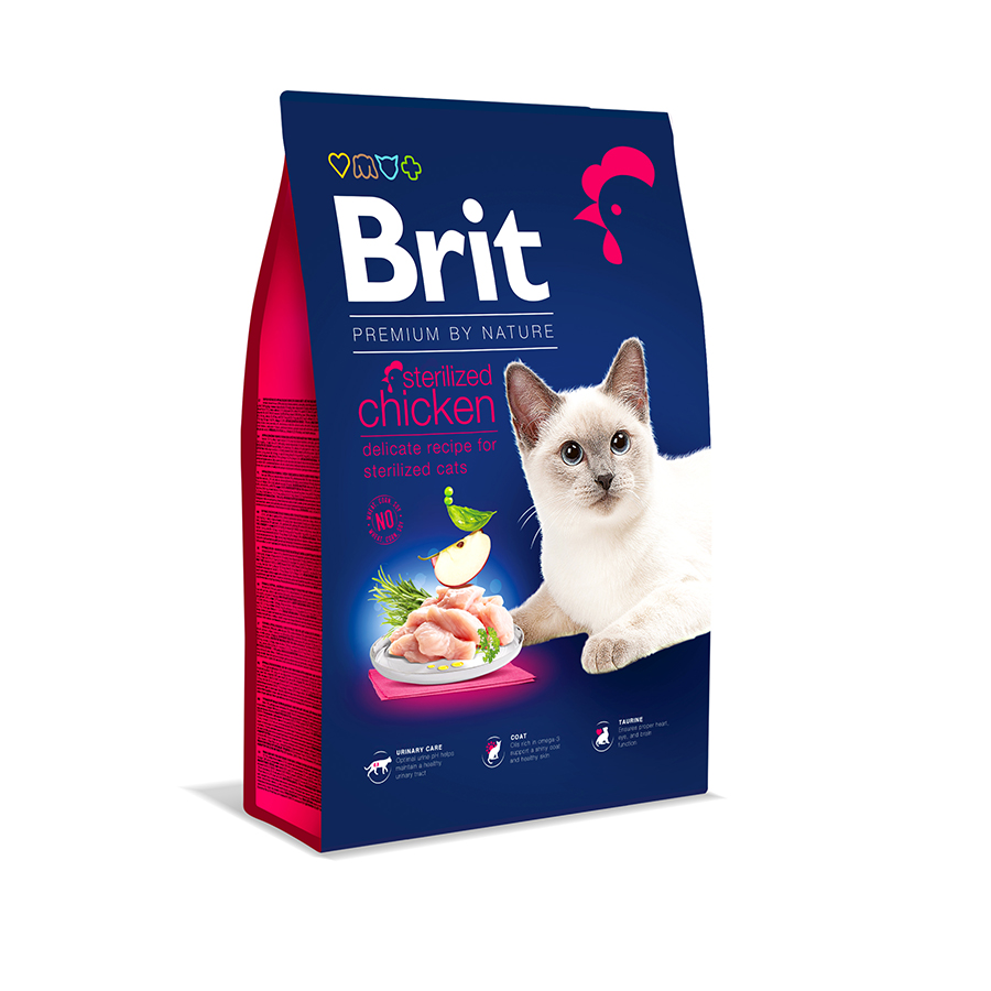 Brit Premium Cat by Nature Sterilized Chicken 8 kg