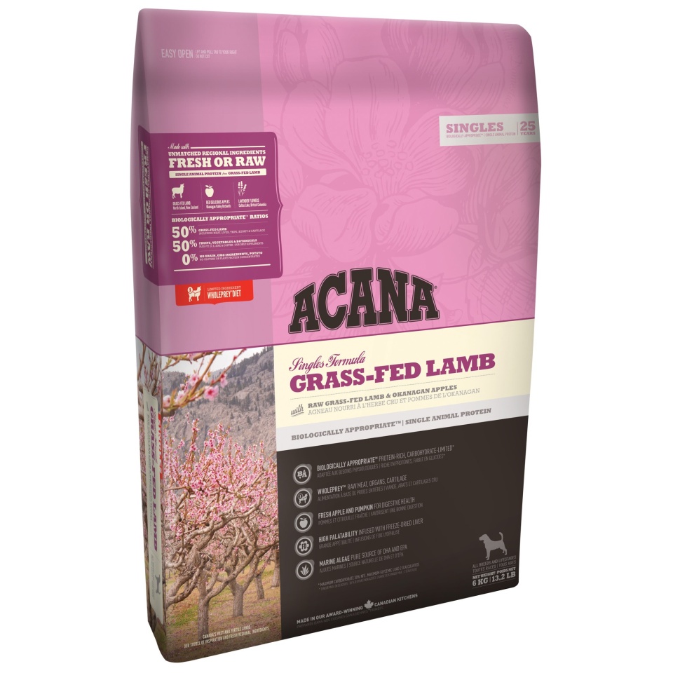 Acana Dog Grass-Fed Lamb Singles 11,4kg