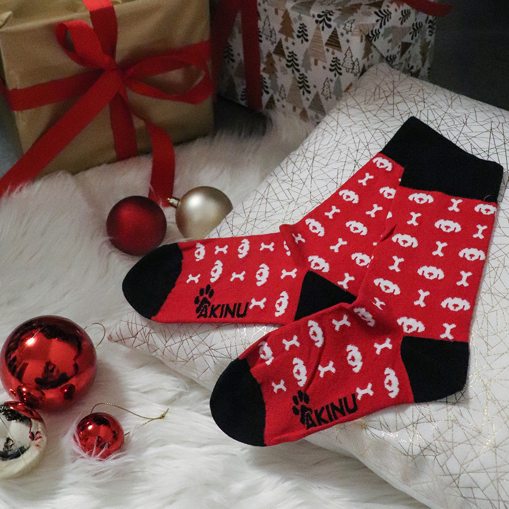 Akinu červené ponožky pes vel. 39-42 Obrázek