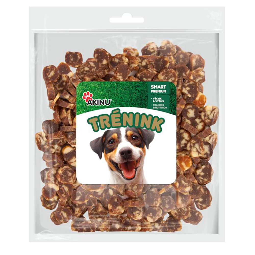 Akinu Trénink jehněčí lupínky s treskou pro psy 400 g
