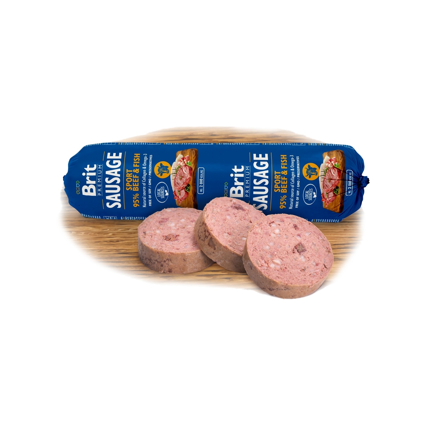 Brit Premium Brit Sausage Beef & Fish-Sport formula 800g