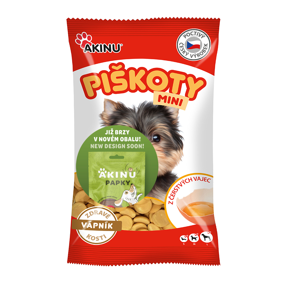 Akinu Piškoty mini s vápníkem 120g