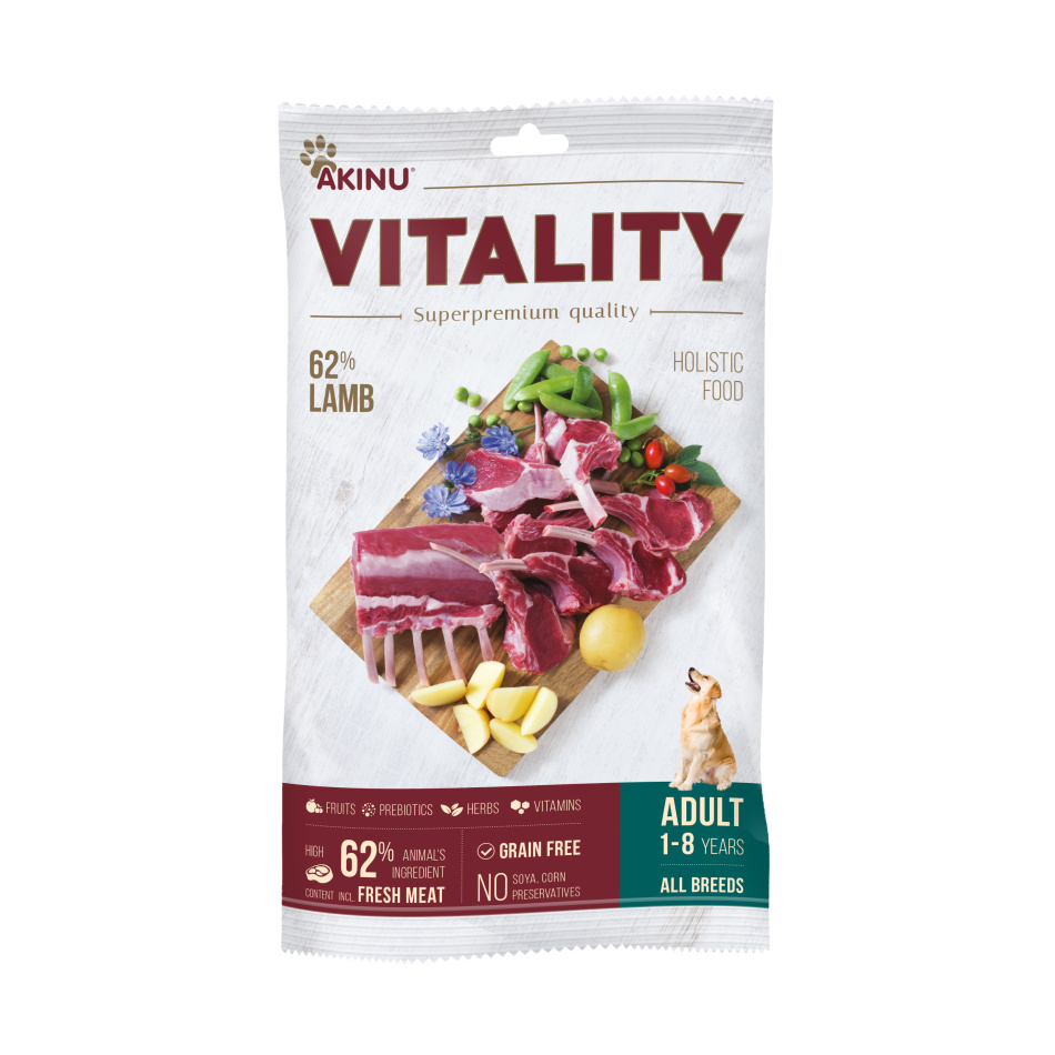 Vzorek Akinu VITALITY dog adult hypoallergic 80g