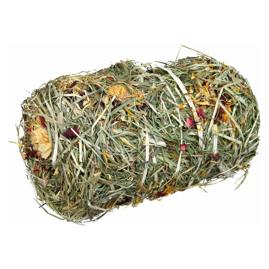 Trixie Natur Snack -přírodní váleček ze sena s květy pro hlodavce 200g