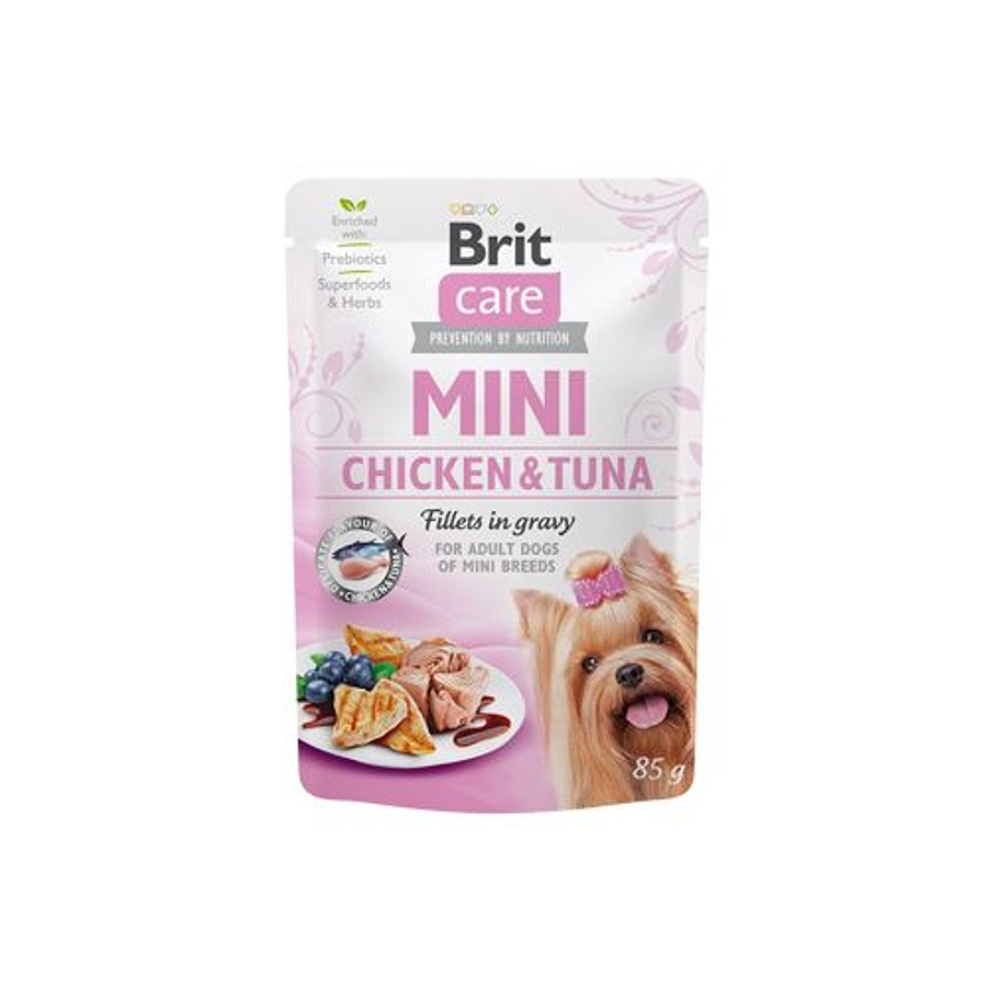 Brit Care Dog Mini Chicken&Tuna fillets in gravy 85g