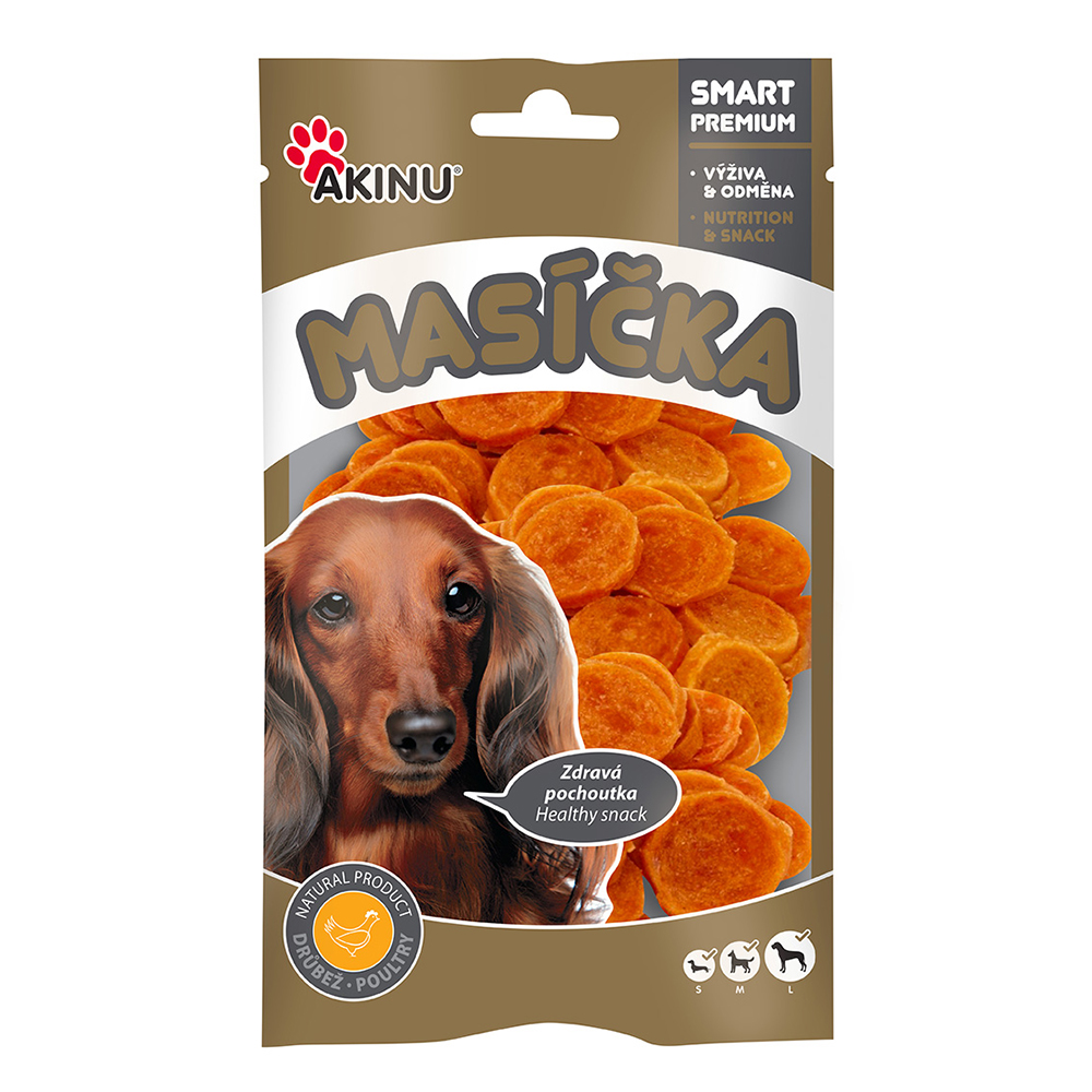 Akinu Masíčka kuřecí chipsy pro psy 75g