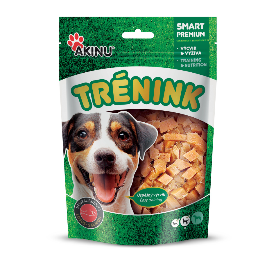 Akinu Trénink lososové kostky pro psy 120 g
