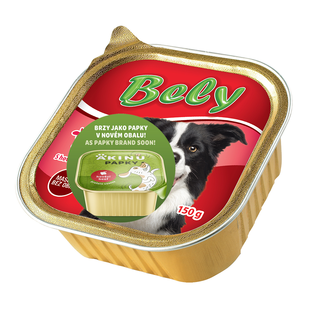 Bely paštika pro psy hovězí s játry 150g Obrázek