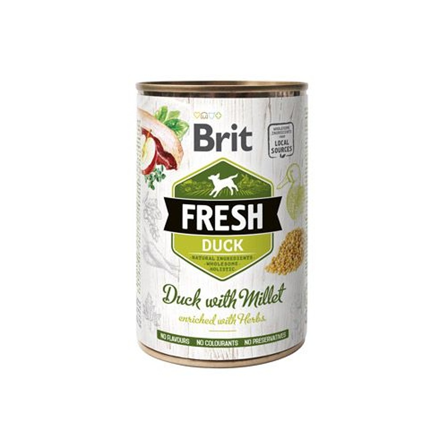 Brit Fresh Dog Duck with Millet 400g