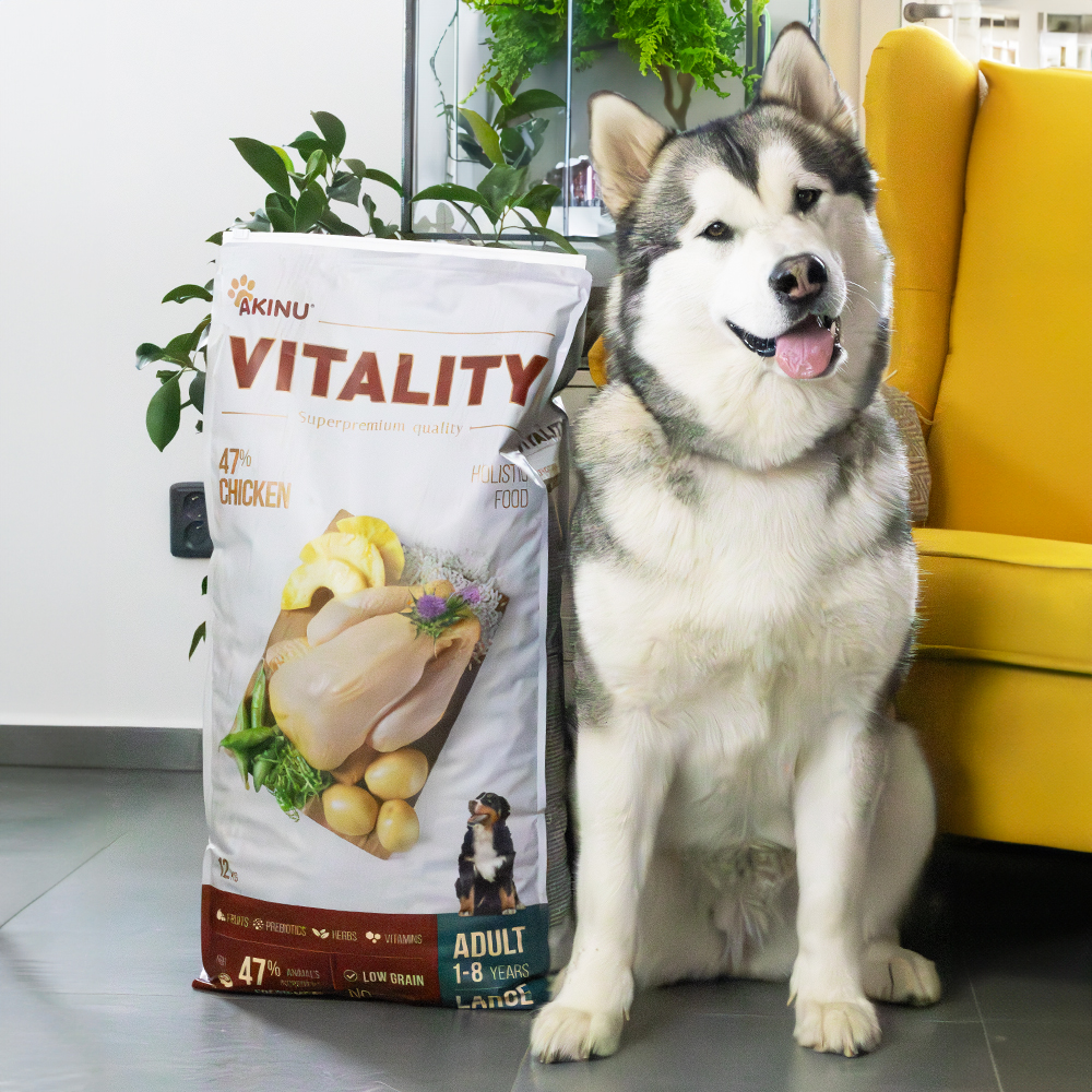 Akinu VITALITY dog adult large chicken 12kg Obrázek