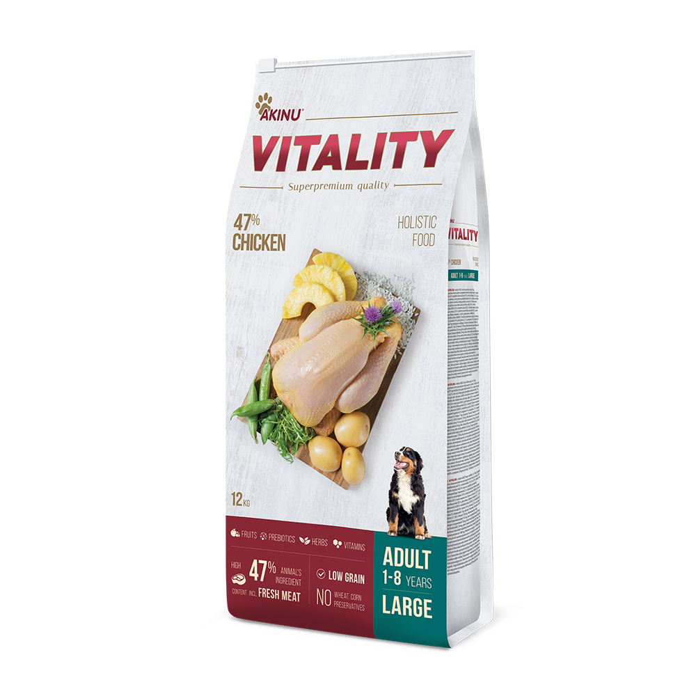 Akinu VITALITY dog adult large chicken 12kg Obrázek