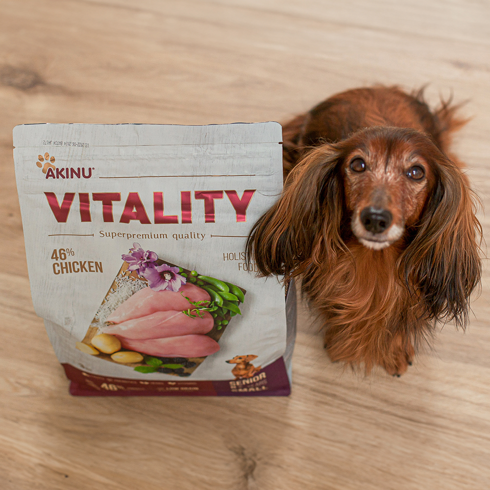 Akinu VITALITY dog senior small chicken 3kg Obrázek