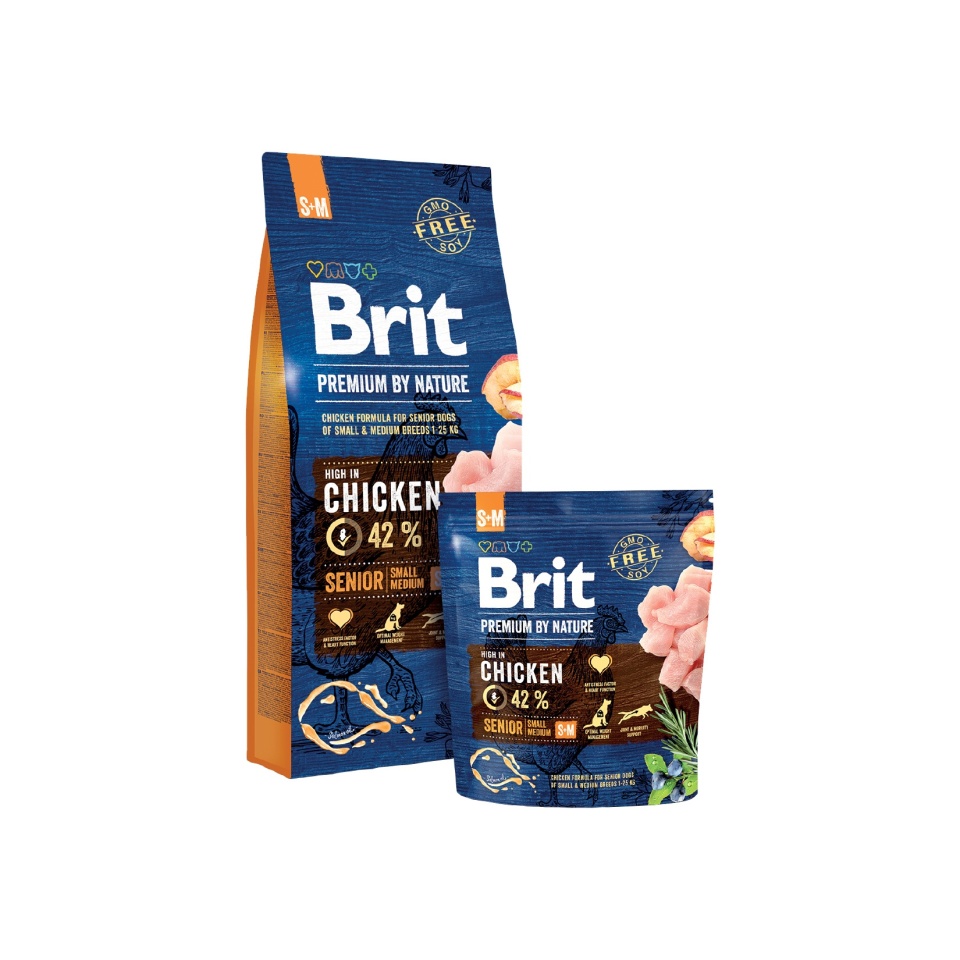 Brit Premium Dog by Nature Senior S+M 8kg