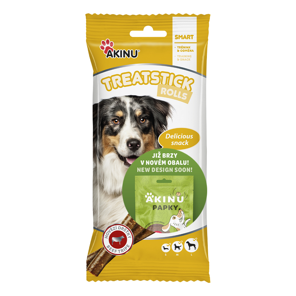 Akinu TREATSTICK Dršťkové tyčinky pamlsek pro psy 12 ks