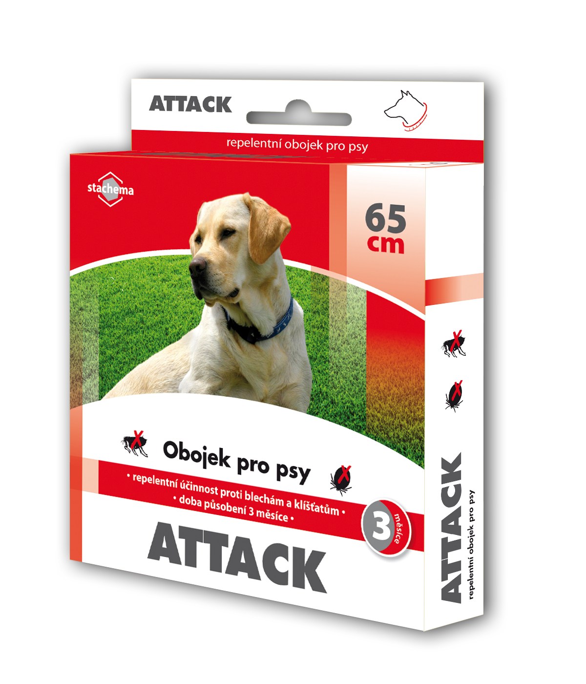 ATTACK obojek pro psy 65cm