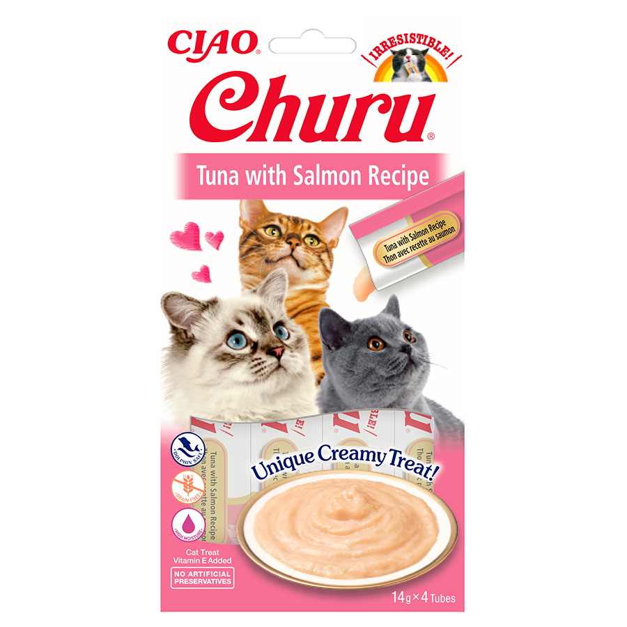 Churu Cat Purée Tuna with Salmon 4x14g