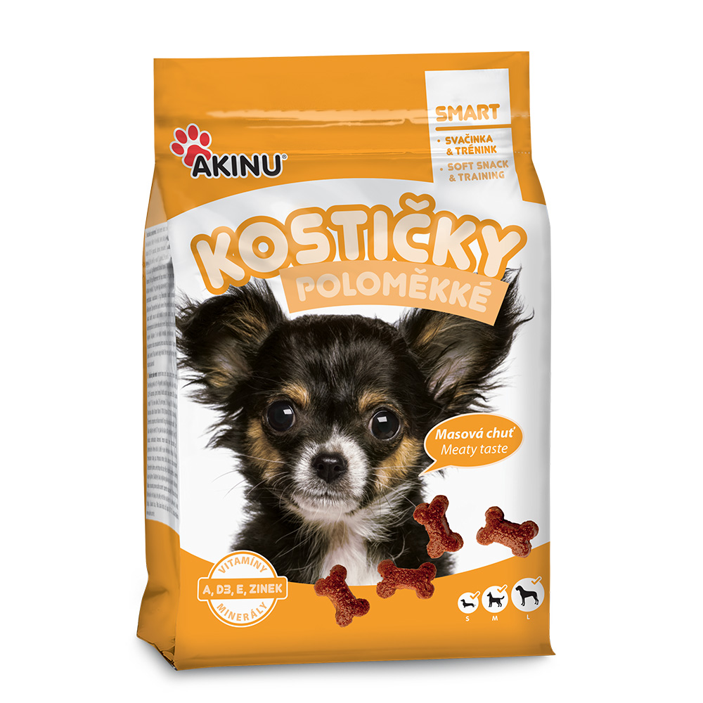 Akinu kostičky pro psy poloměkké 500 g