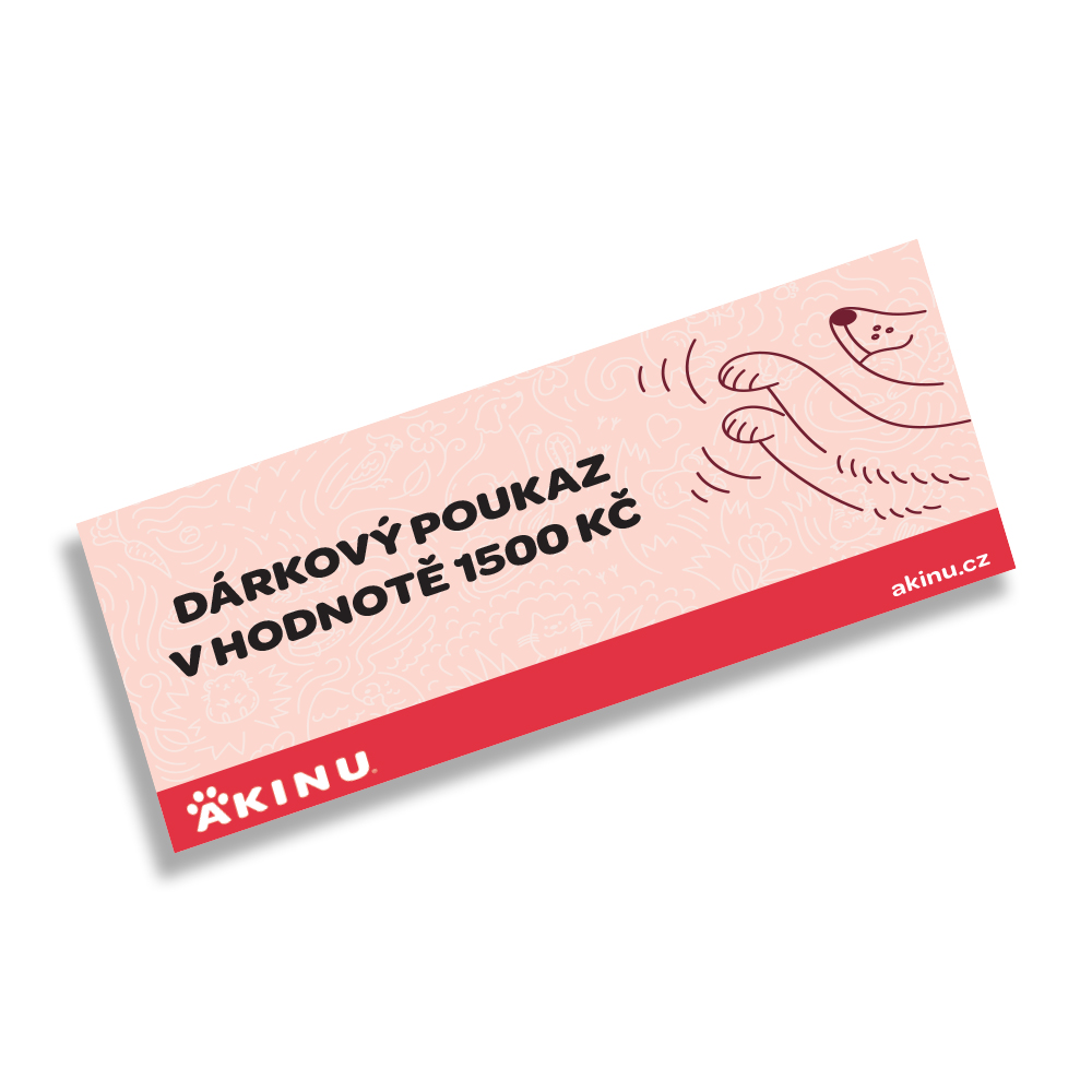 Akinu dárkový poukaz v hodnotě 1500 Kč