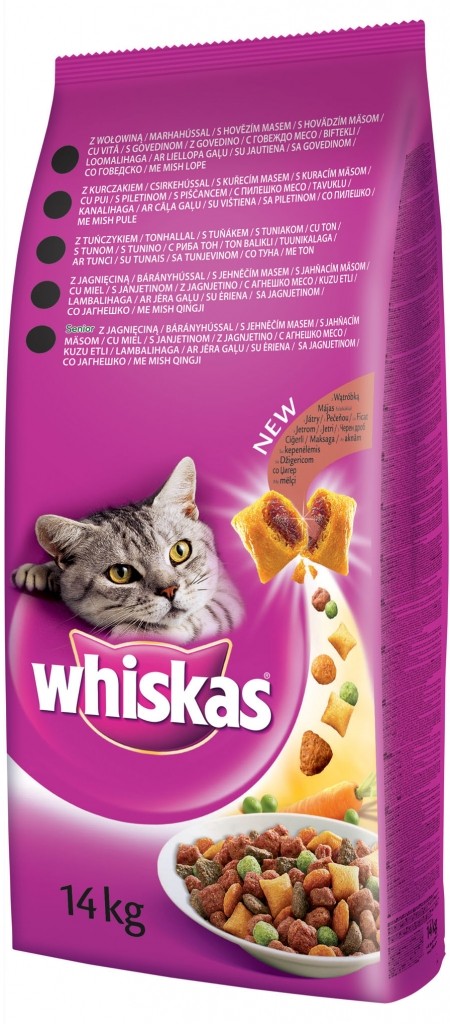 Whiskas Dry with beef meat 14kg