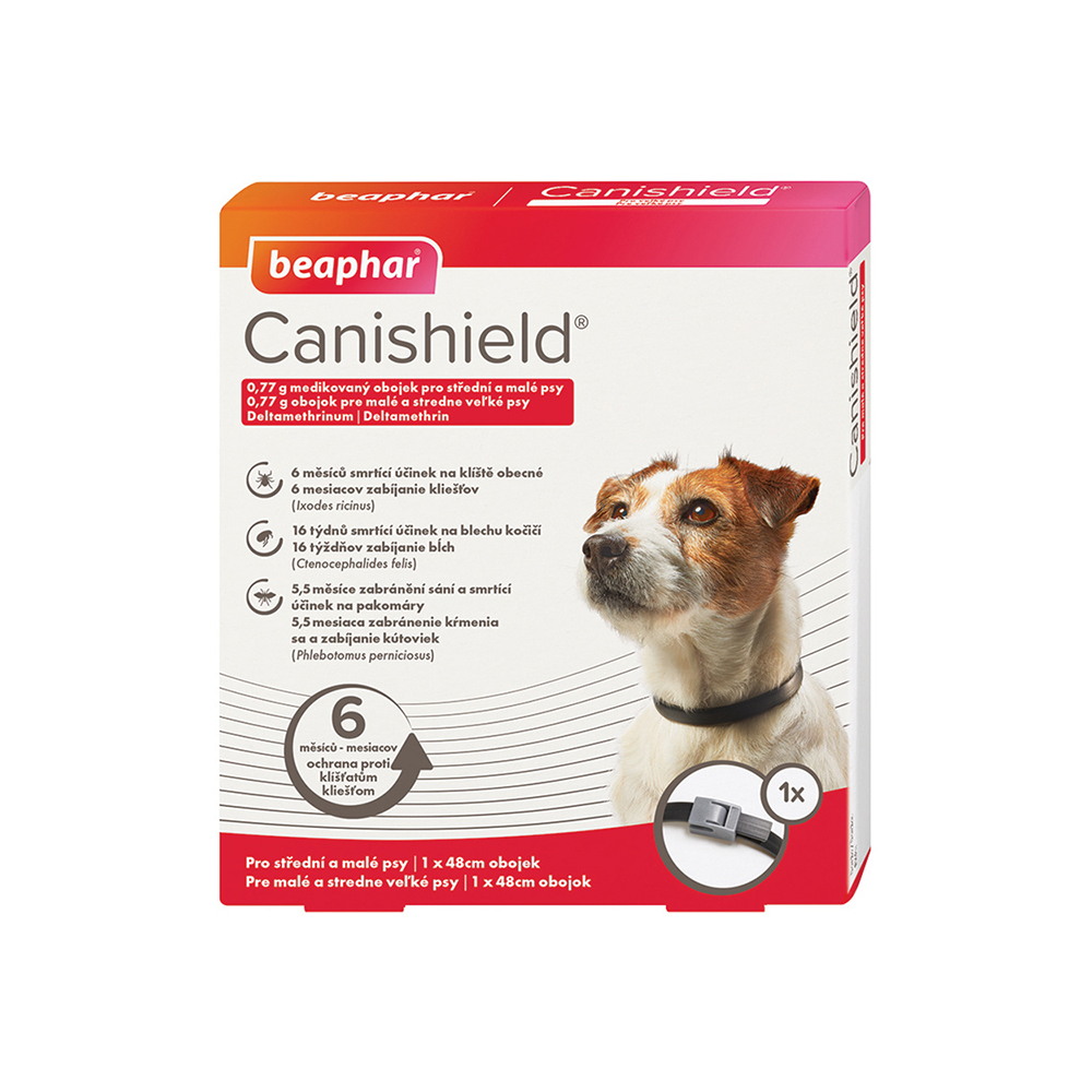 Beaphar antiparazitní obojek Canishield pro psa 48 cm