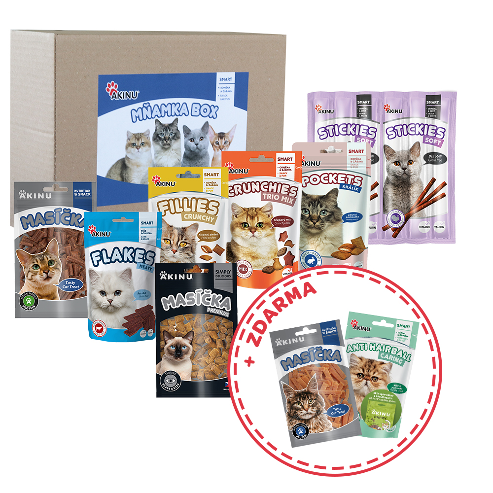 Akinu MŇAMKA BOX Pamlskový balíček pro kočky