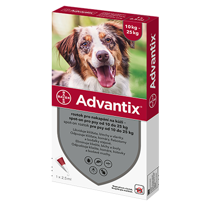 Advantix spot-on pro psy 10-25kg