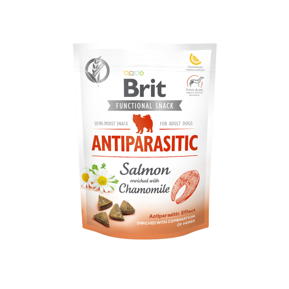 Brit Care Dog Functional Snack Antiparasit Salmon 150g