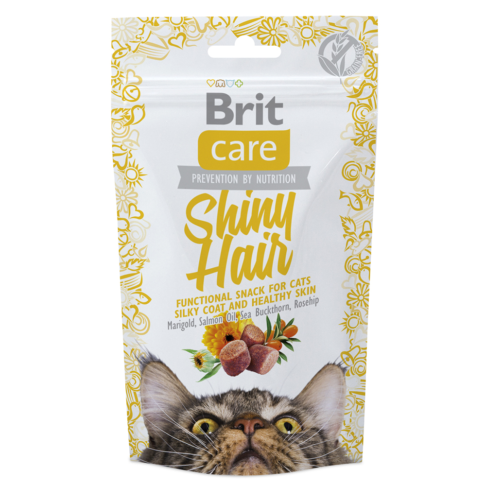 Brit Care Cat Snack Shiny Hair 50g