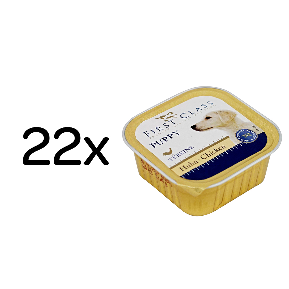 FIRST CLASS Puppy drůbeží paštika pro štěňata 22 x 150 g