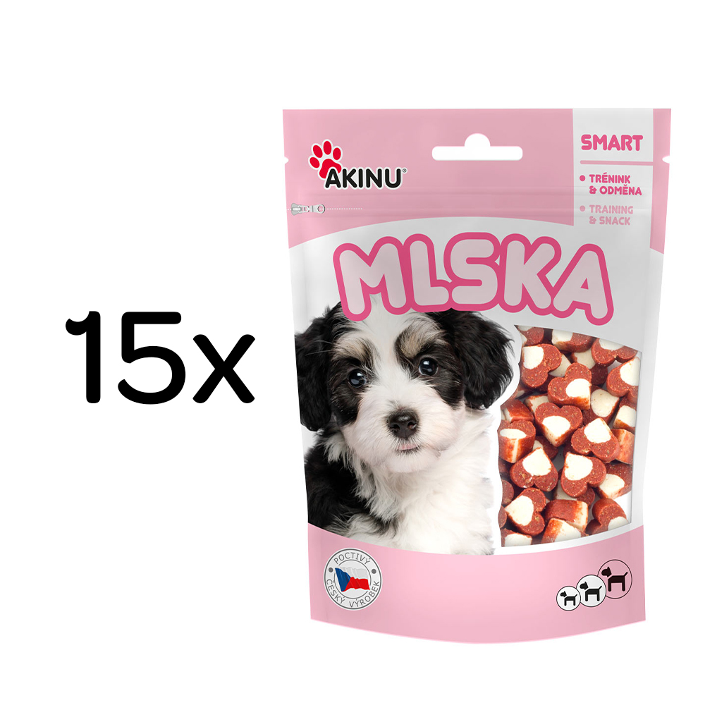 Akinu MLSKA Jorkiesky pamlsek pro psy 15 x 80 g
