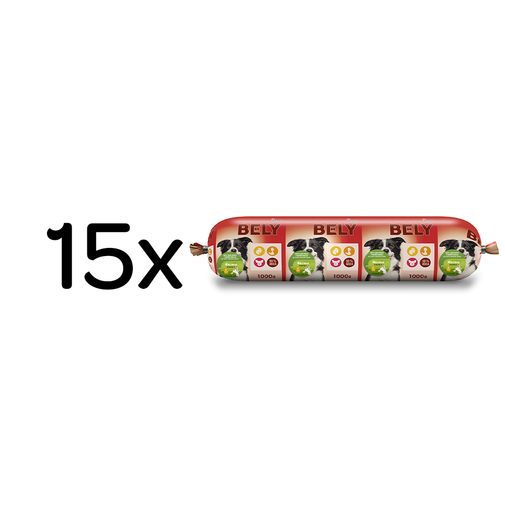Akinu BELY Salám pro psy 15 x 1 kg
