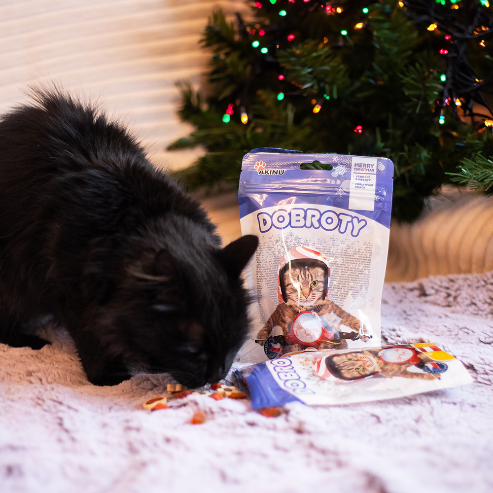 Akinu Vánoční dobroty pro kočky 50 g Obrázek