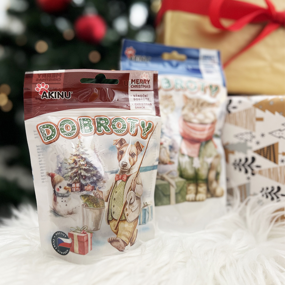 Akinu VÁNOCE Staročeské vánoční dobroty pamlsek pro psy 80 g Obrázek