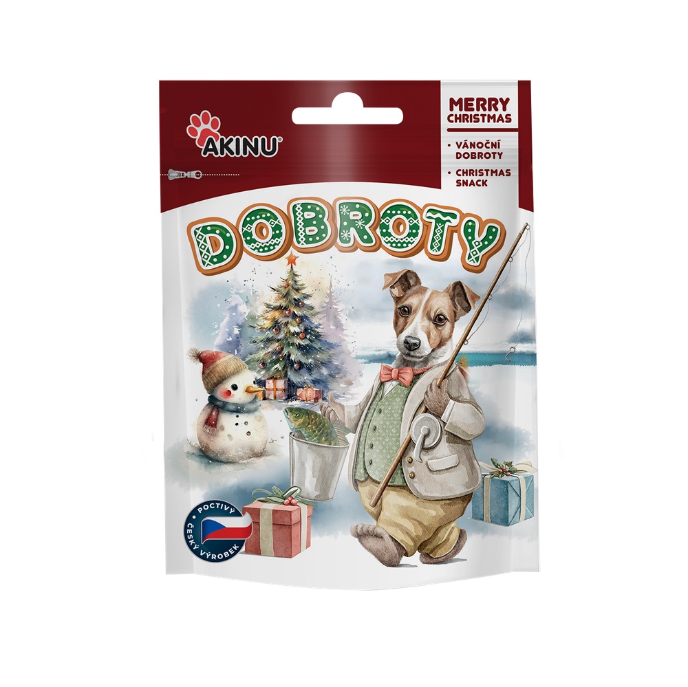 Akinu VÁNOCE Staročeské vánoční dobroty pamlsek pro psy 80 g