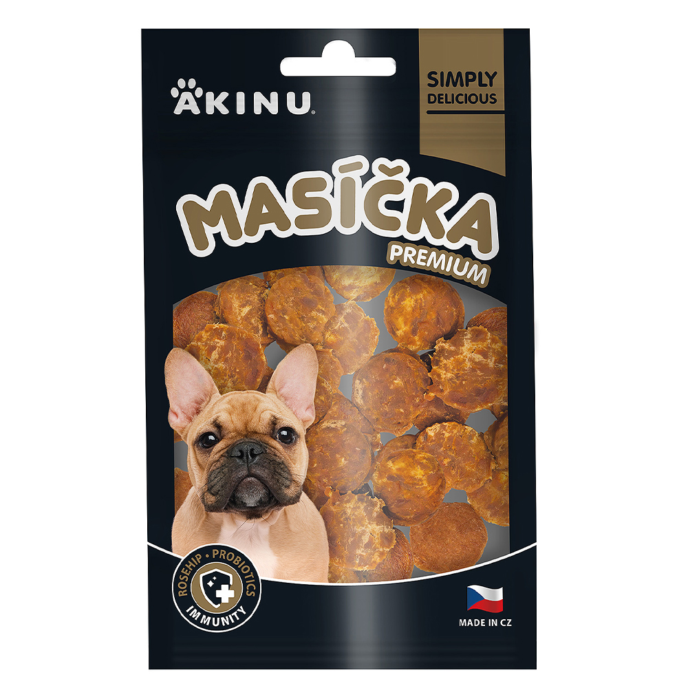 Masíčka Prémium Akinu MASÍČKA PREMIUM Immunity pamlsek pro psy 75 g