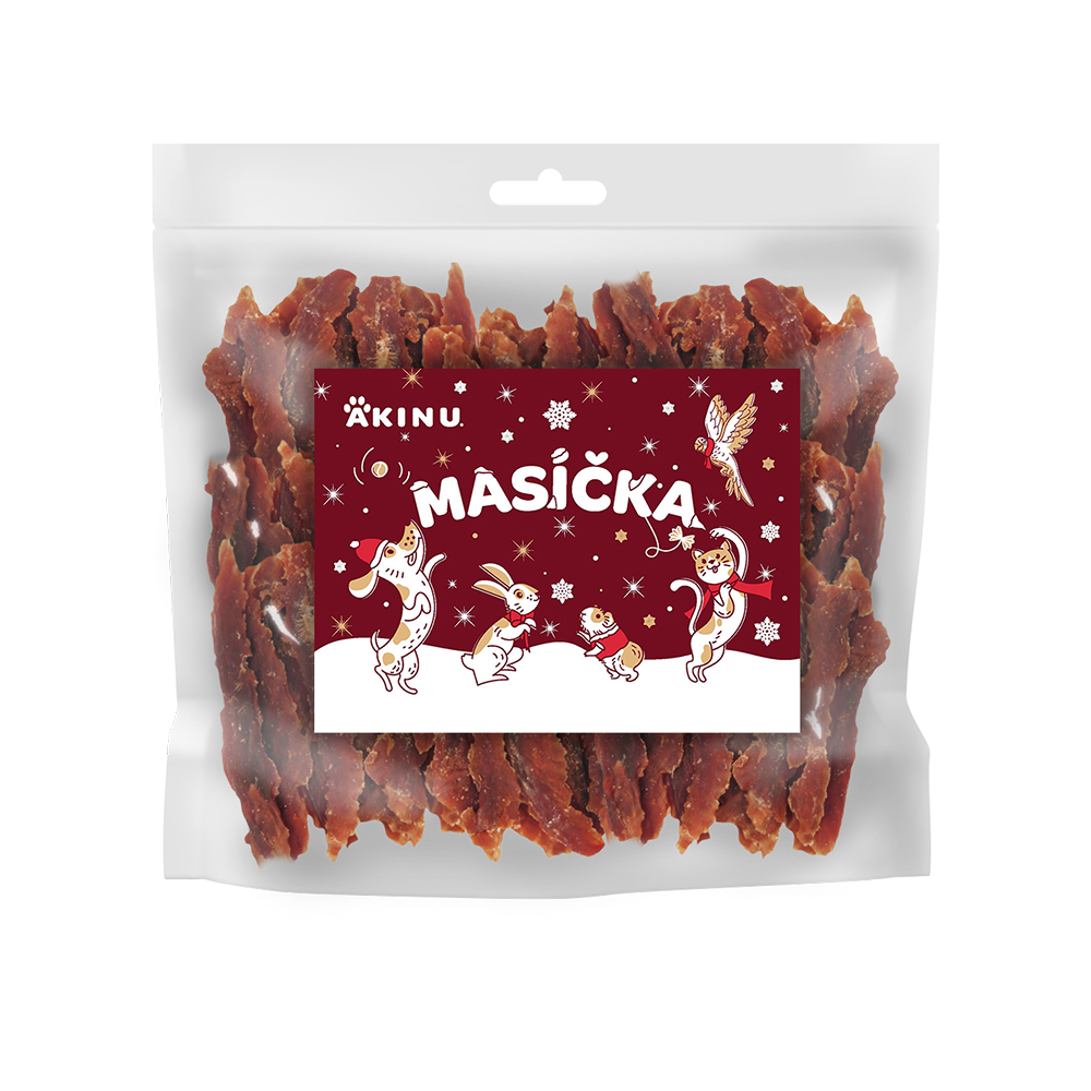 Akinu WINTER MASÍČKA Kachní prsíčka pamlsek pro psy 1 kg
