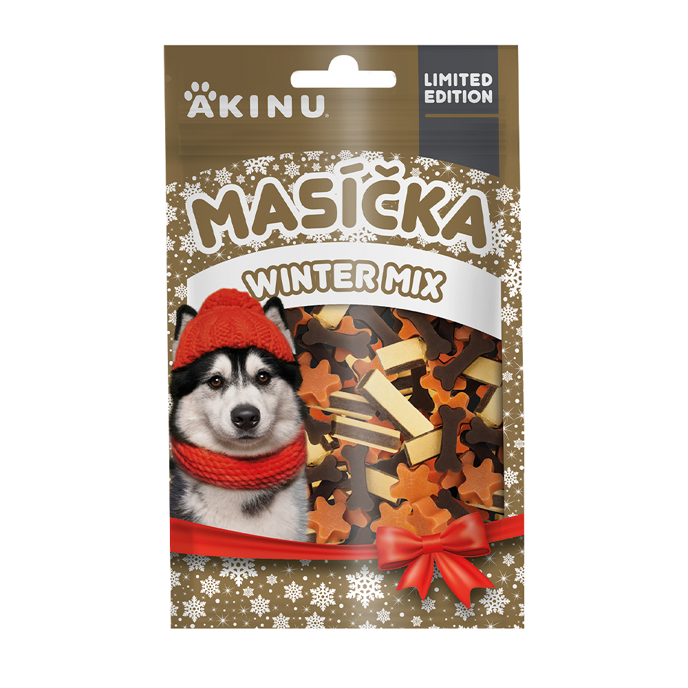 Akinu WINTER MASÍČKA mix pamlsek pro psy 75 g