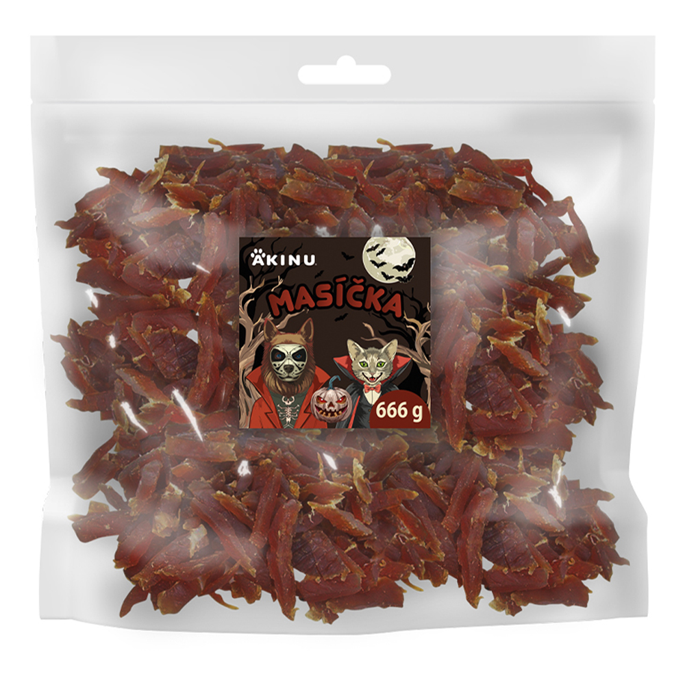 Akinu MASÍČKA Kuřecí filetky pamlsek pro psy 666 g