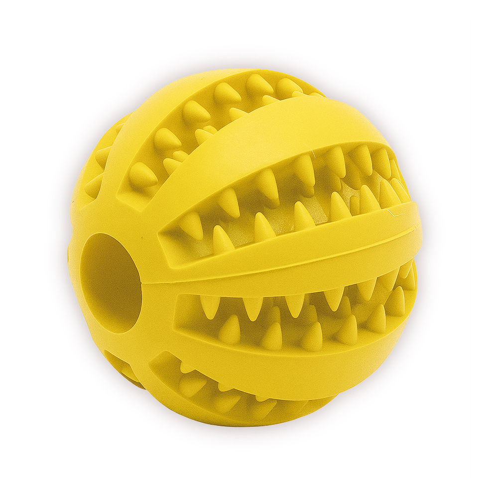 HUGS by Akinu Míček malý na žvýkání hračka pro psy žlutá 5 cm