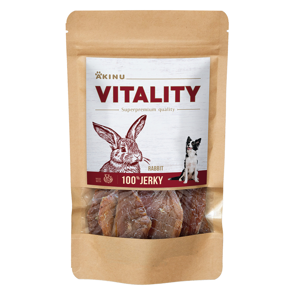 Akinu VITALITY Králík jerky pamlsek pro psy 50 g