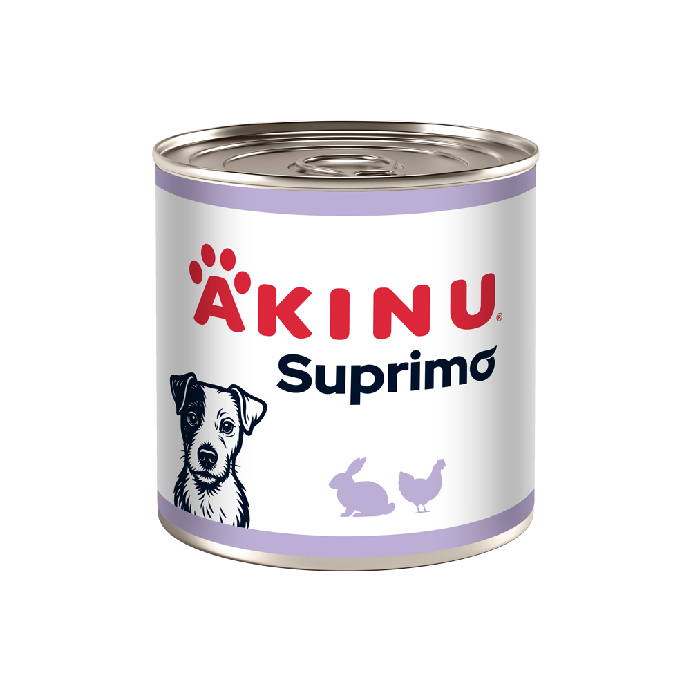 Akinu SUPRIMO Mleté s králičím konzerva pro psy 400 g