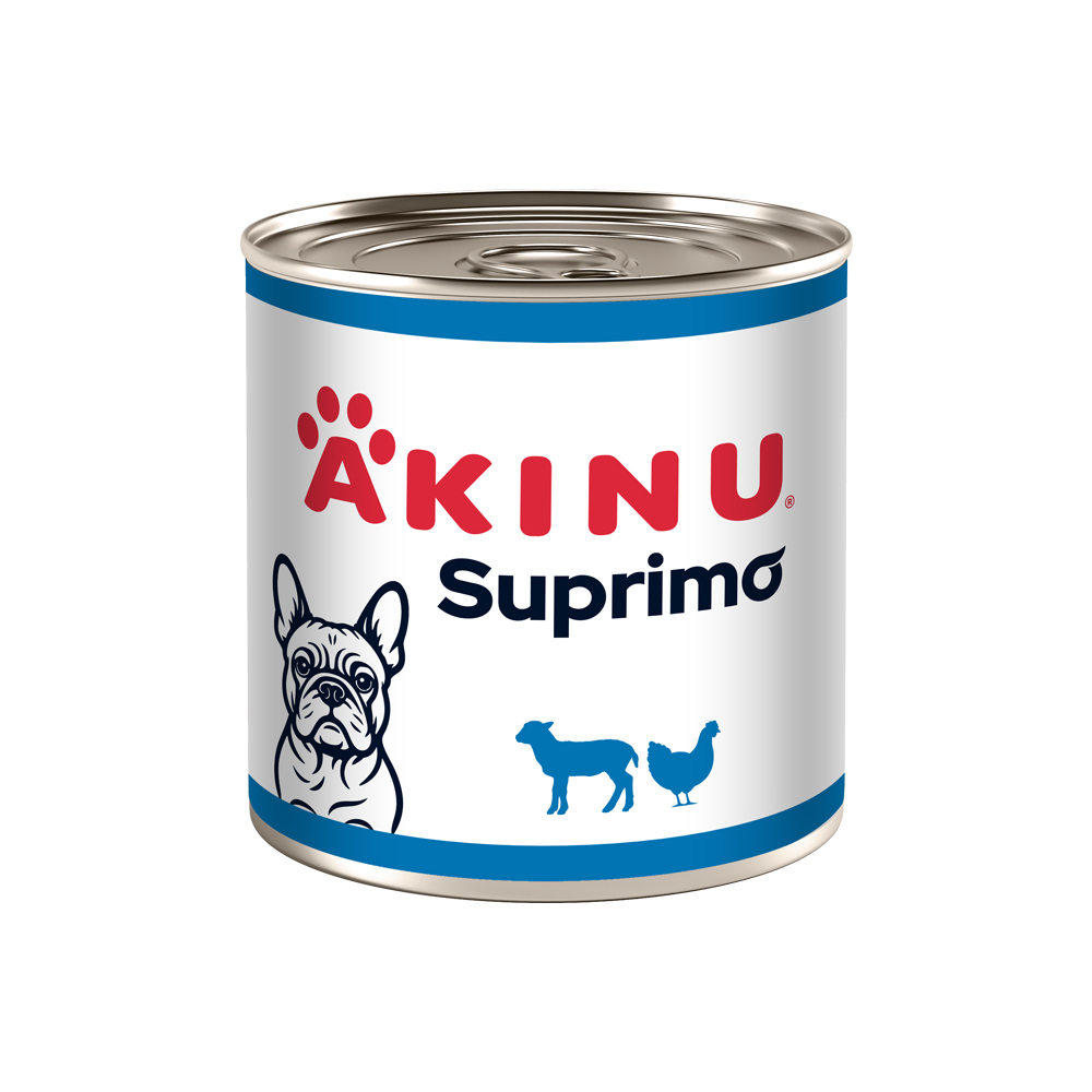 Akinu SUPRIMO Mleté s jehněčím konzerva pro psy 400 g