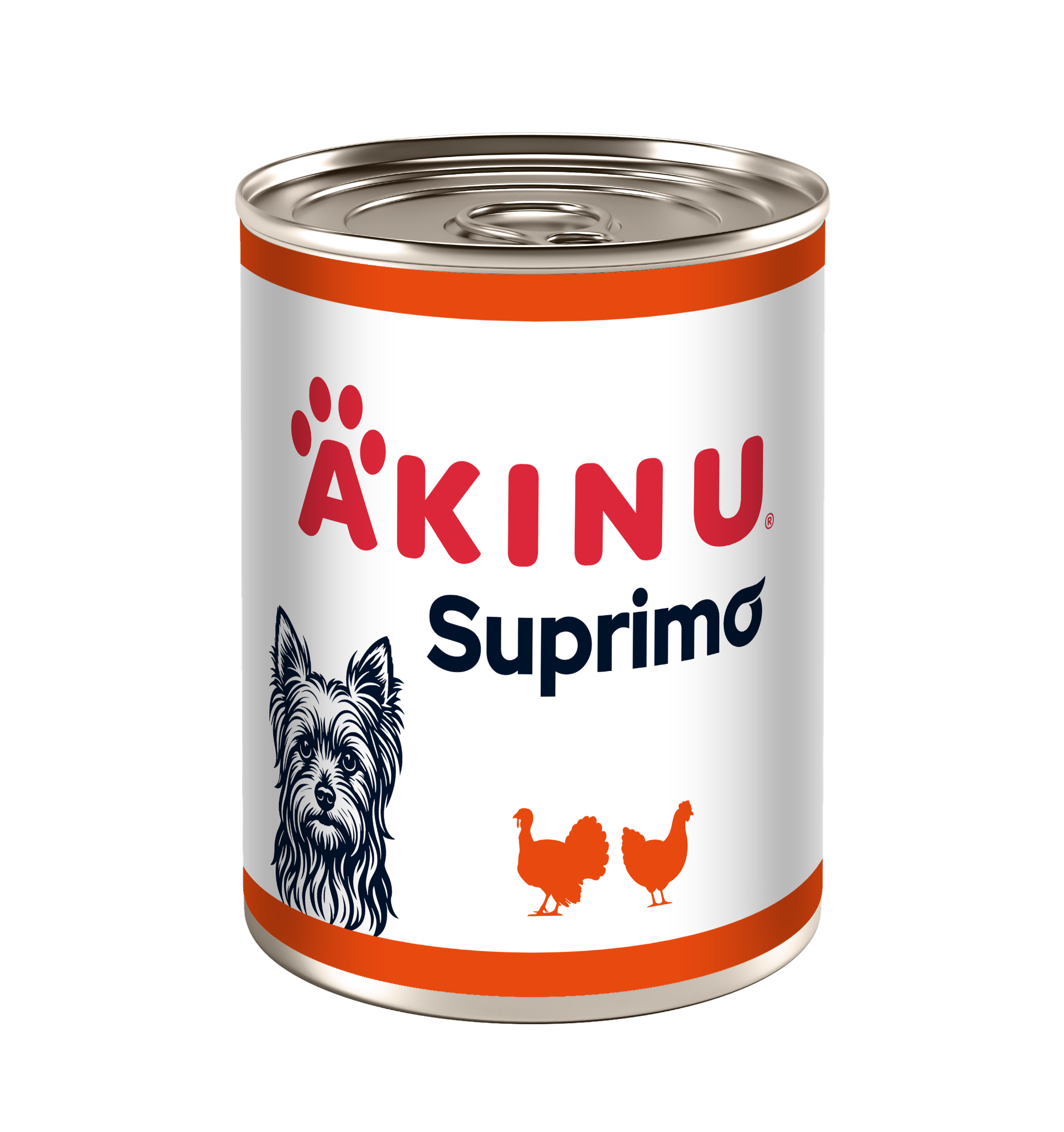 Akinu SUPRIMO Mleté s krůtím konzerva pro psy 400 g
