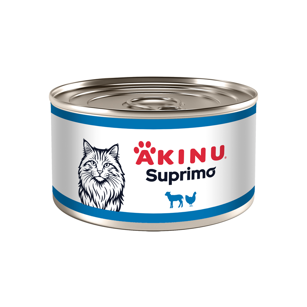 Akinu SUPRIMO Mleté s jehněčím konzerva pro kočky 200 g