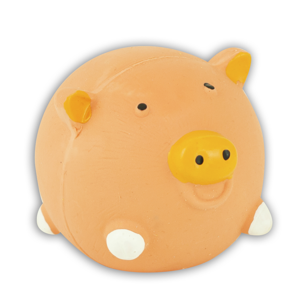 Akinu hračka pro psa latex prasátko 7,5cm