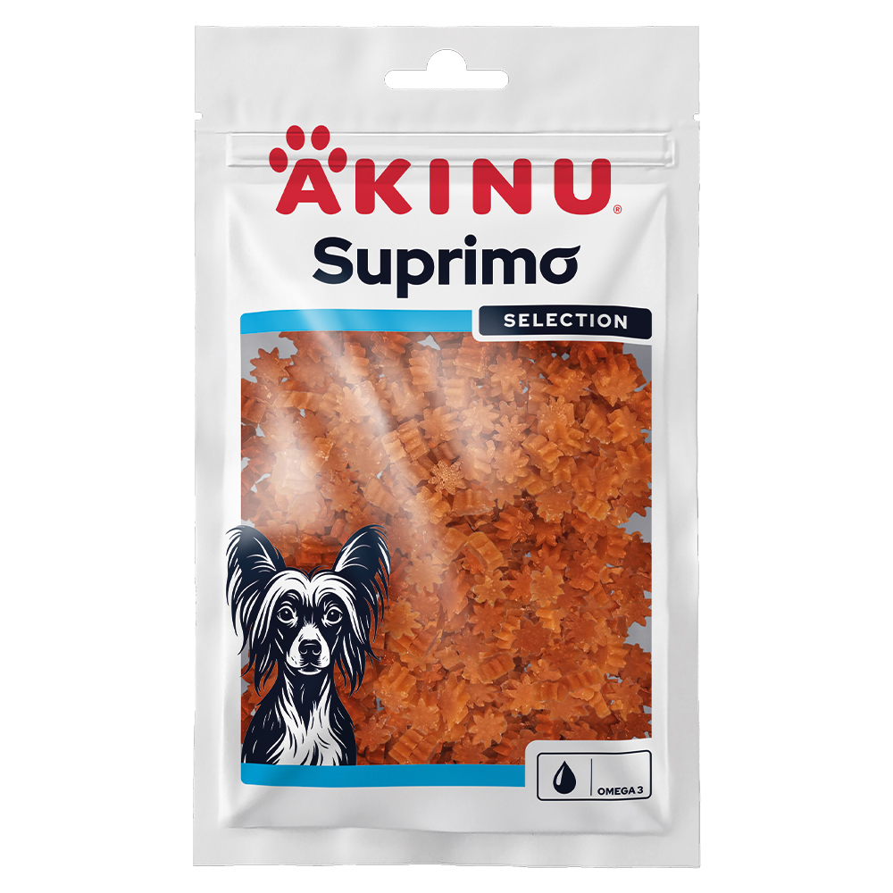 Akinu SUPRIMO SELECTION Losos pamlsek pro psy 75 g